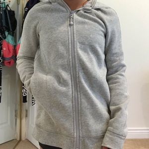 Ivivva Girls Grey Zip Up Hoodie